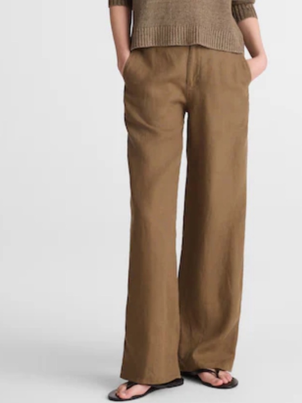 Madewell Olive Green Wide Leg Pants